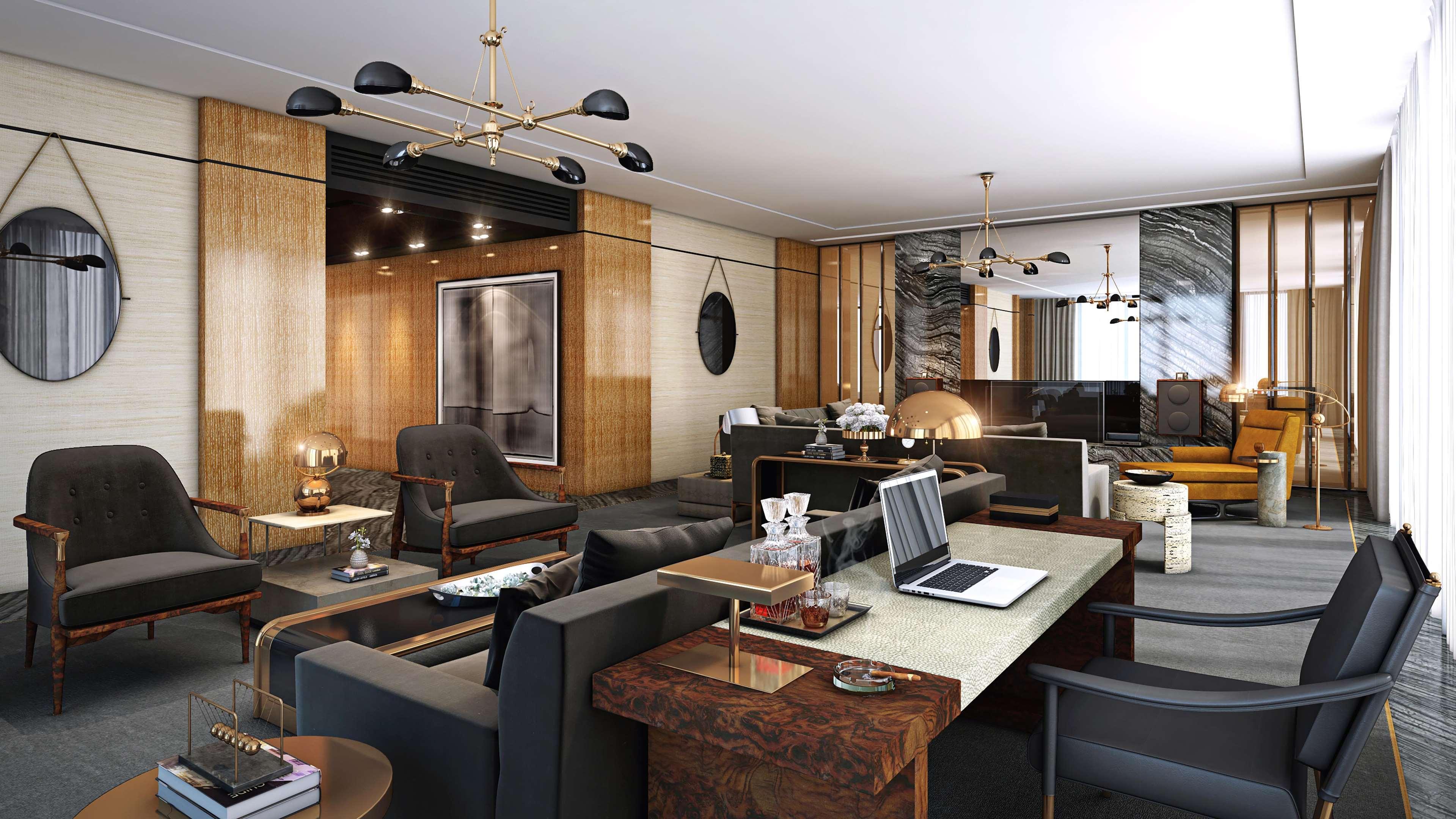 Waldorf Astoria Dubai International Financial Centre Hotel Kültér fotó Office interior design